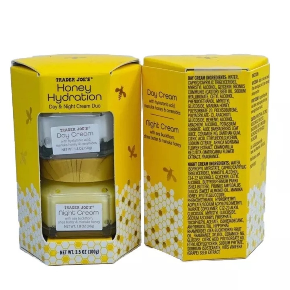 1 Pack Trader Joe's Honey Hydration Day & Night Cream Duo